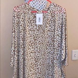 Cheetah Print Oversized top